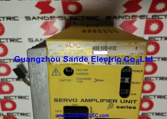 Fanuc Servo Amplifier Unit 200-240VAC 6.3A/5.9Amps  A06B-6093-H102  A06B6093H102   AO6B-6O93-H1O2