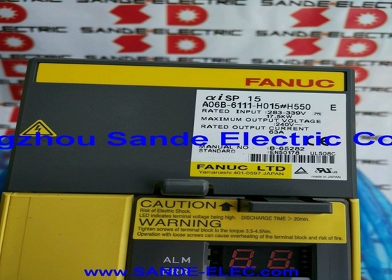 A06B-6111-H015#H550    Fanuc Servo Amplifier   FANUC SPINDLE AMPLIFIER  AO6B-6111-HO15#H550  A06B-6111-H015/H550