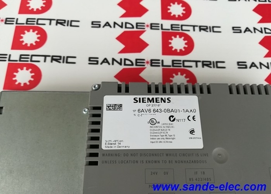 New Siemens 6AV6643-0BA01-1AX0 or  6AV66430BA011AX0 SIMATIC OP277 Operator Panel 6"