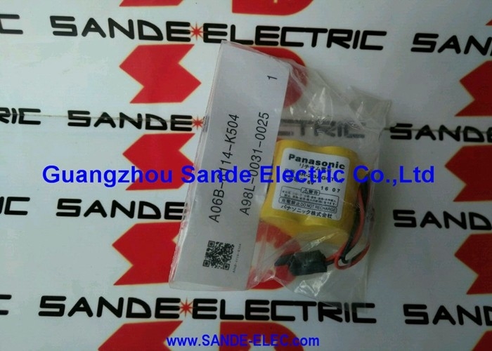 Panasonic Servo battery A06B-6114-K504  A98L-0031-0025   A06B6114K504  A98L00310025    AO6B-6114-K5O4  A98L-OO31-OO25