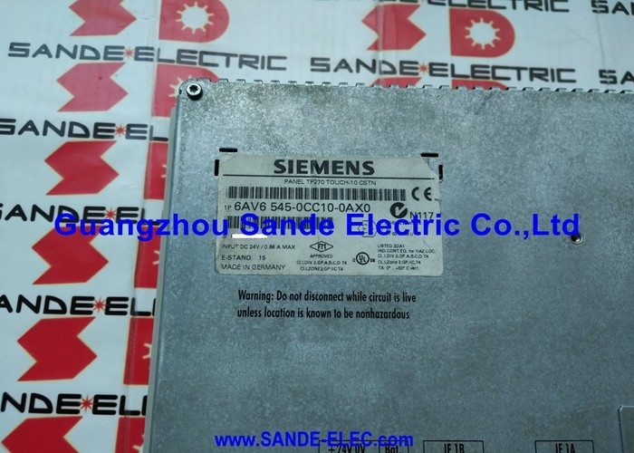 Siemens Simatic PANEL TP270 TOUCH-10 CSTN 6AV6545-0CC10-0AX0  6AV65450CC100AX0  6AV6545-OCC1O-OAXO  6AV6 545-0CC10-0AX0
