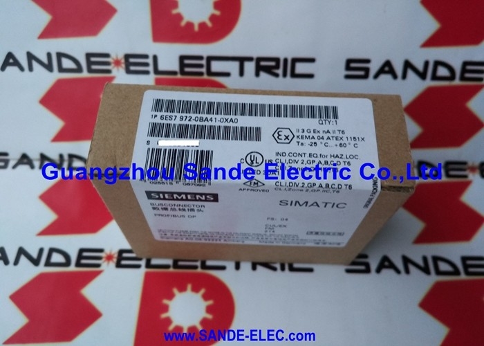 SIMATIC Profibus Bus connector 6ES7972-0BA41-0XA0   6ES79720BA410XA0    6ES7972-OBA41-OXAO   6ES7 972-0BA41-0XA0