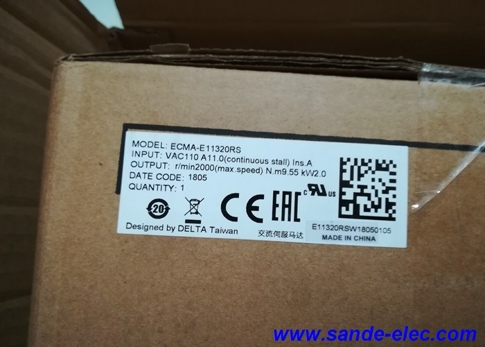 Delta ECMA-E11320RS AC servo motor driver kit 2.0kw 2000rpm 9.55Nm