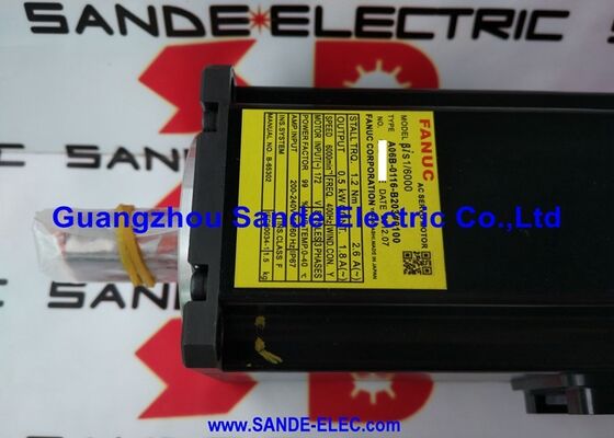 FANUC AC SERVO MOTOR BIS 1/6000   A06B-0116-B203#0100  A06B0116B203#0100    AO6B-O116-B2O3#0100    A06B-0116-B203/0100