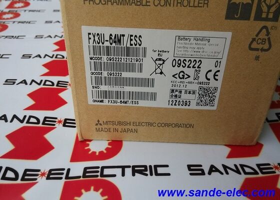 Mitsubishi FX3U-64MT/ESS Base Unit Ac 100-240v 32 Inputs Dc 24v 32 Transisto