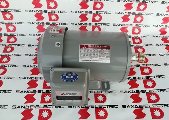 NEW Mitsubishi SF-JR, .75kW/1HP, 3410 RPM, 80M Frame, 480 VAC, 1.39 Amps, 2 Pole,