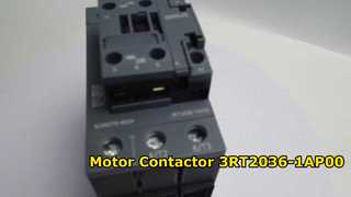 Siemens 3RT2036-1AP00 SIRIUS Power Contactor Product demonstration video