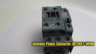 Siemens 3RT2027-1AP00 230V AC Contactor for Motor Control Product demonstration video